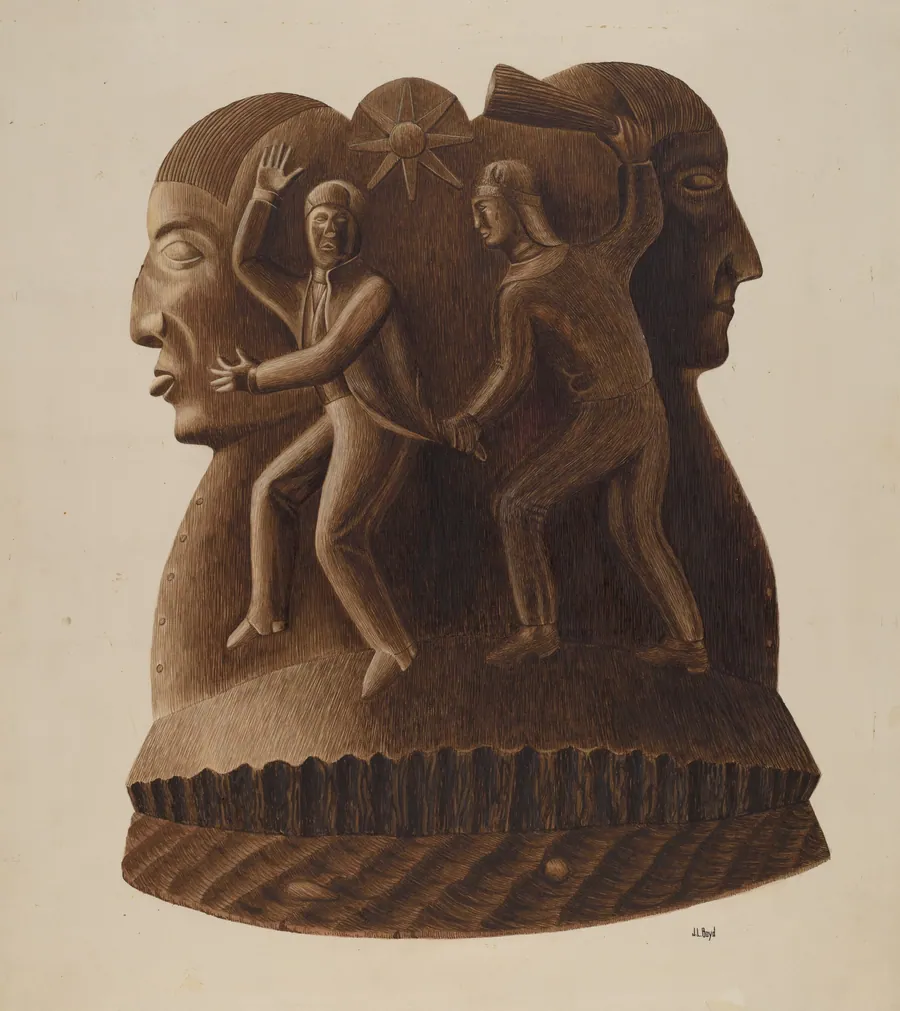 "Symbolic" Figure Carvings by Joseph L. Boyd