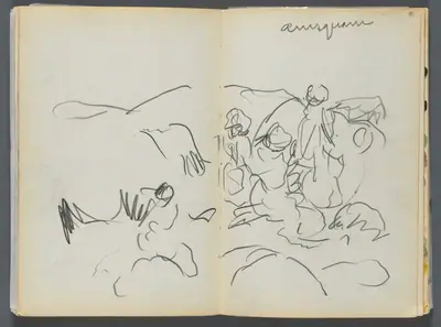 Sketchbook- The Granite Shore Hotel, Rockport, page 090 & 91: "Annisquam"