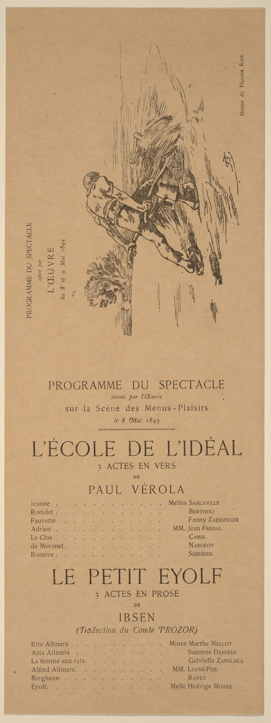 L'Ecole de l'idéal; Le Petit Eyolf by Félicien Rops