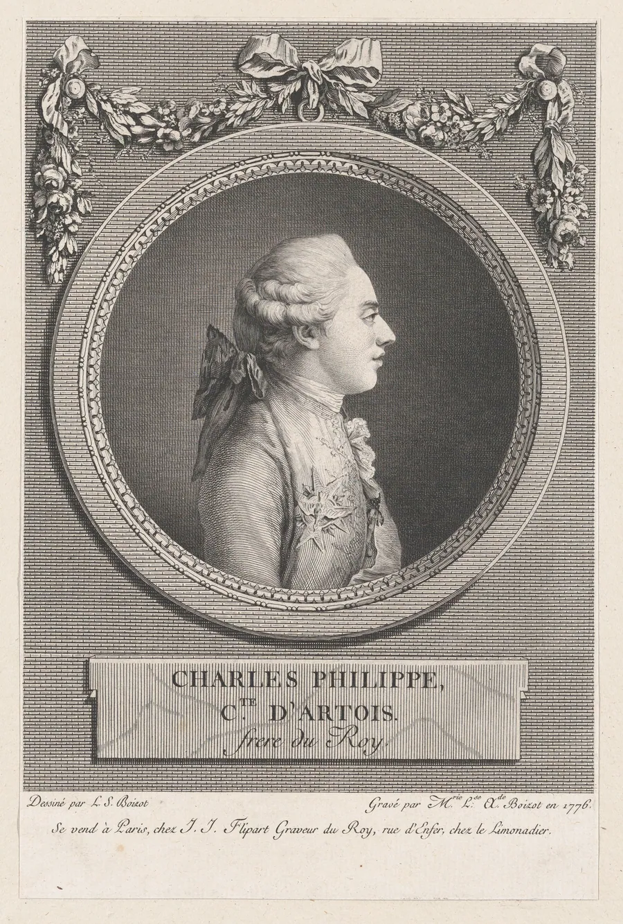 Charles Phillipe, Count of Artois, Brother of the King by Jean Jacques Flipart