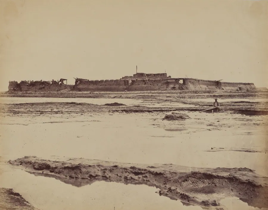 Exterior of North Taku Fort on Peiho River, Showing the English and French Entrance, August 21, 1860 by Felice Beato