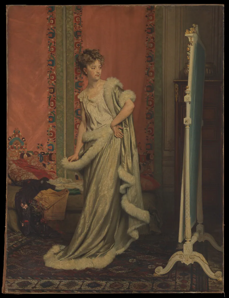 Before the Mirror by Pierre-Paul-Léon Glaize