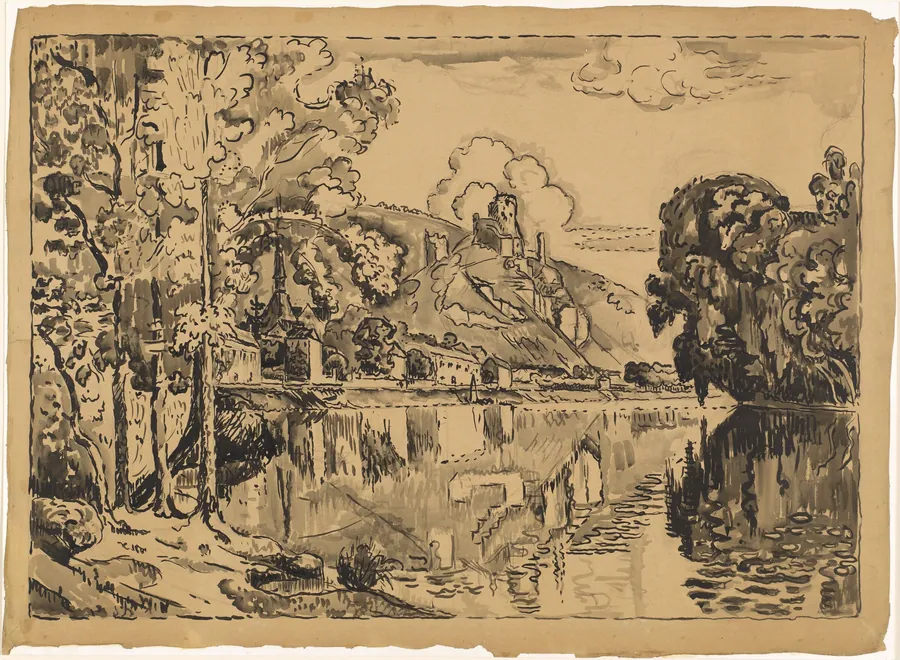 Les Andelys on a Summer Morning by Paul Signac