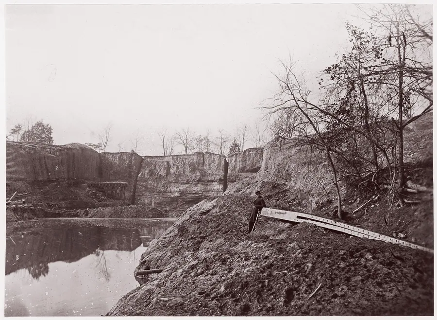 [Dutch Gap Canal, James River, Virginia] by Egbert Guy Fowx