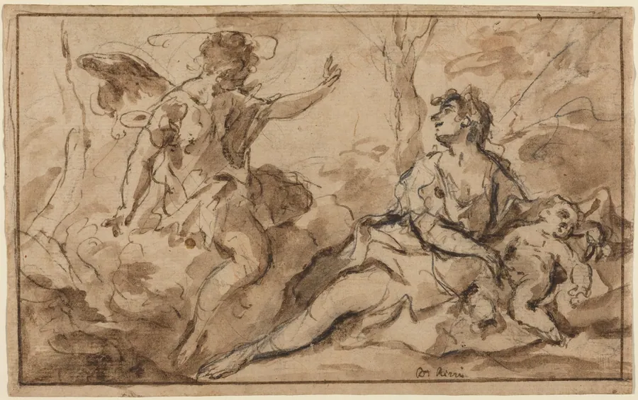 The Angel Appearing to Hagar and Ishmael by Sebastiano Ricci