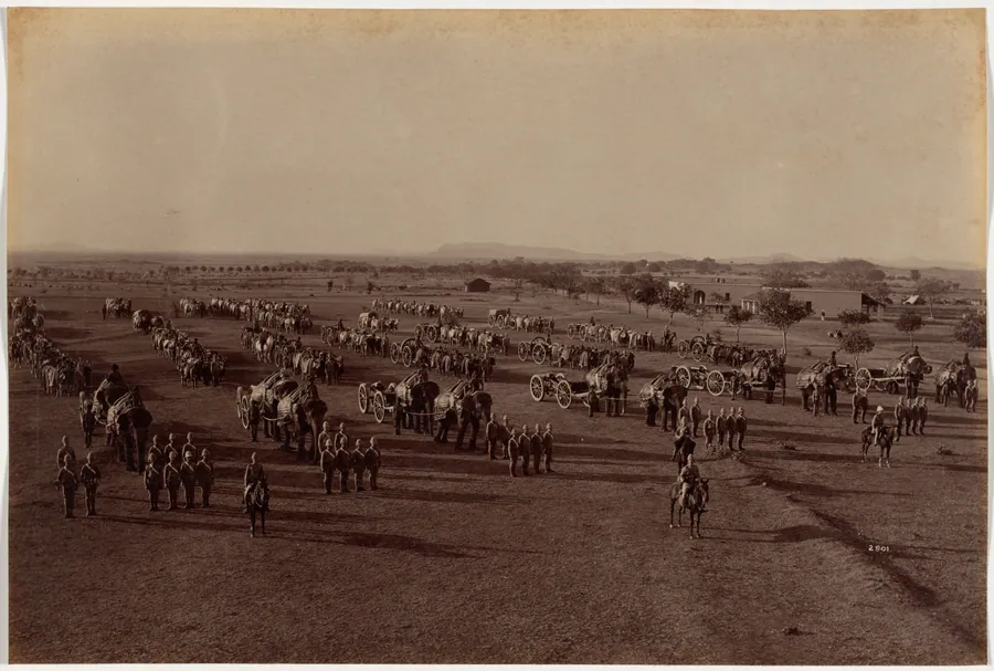 Elephant Battery on Parade by Raja Deen Dayal