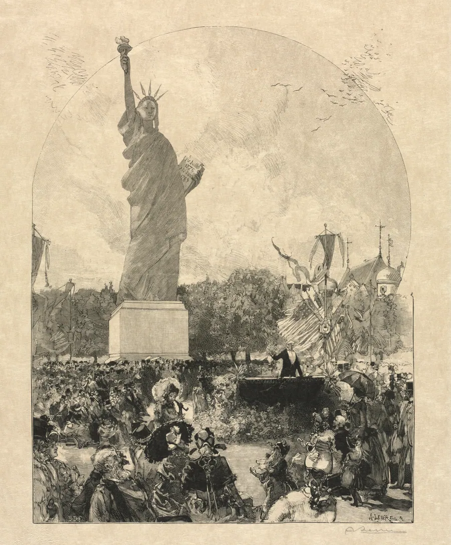 Liberty Enlightening the World, Offered to the City of Paris by the Americans by Auguste Louis Lepère