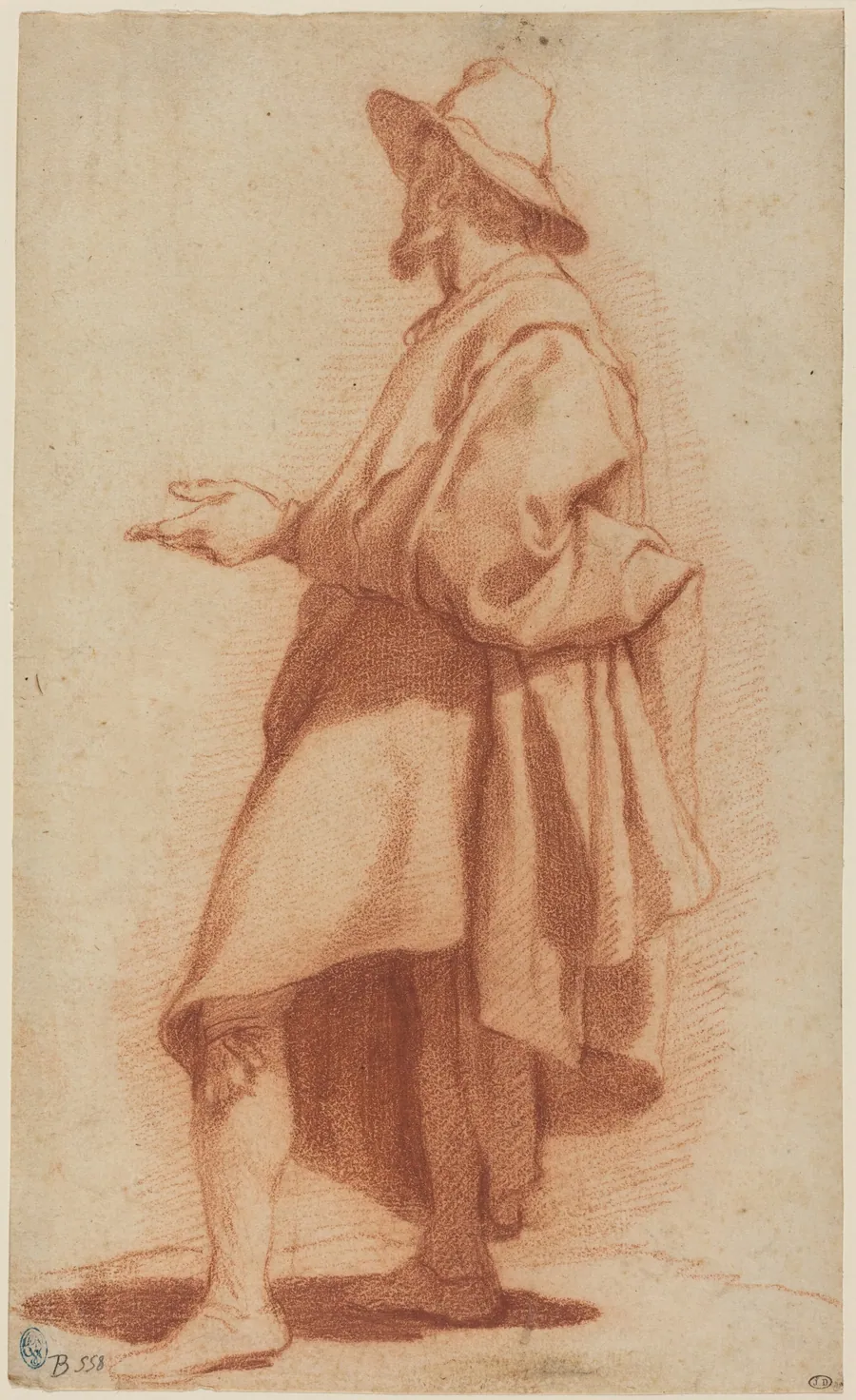 Standing Man Wearing a Cloak and Hat by Matteo Rosselli