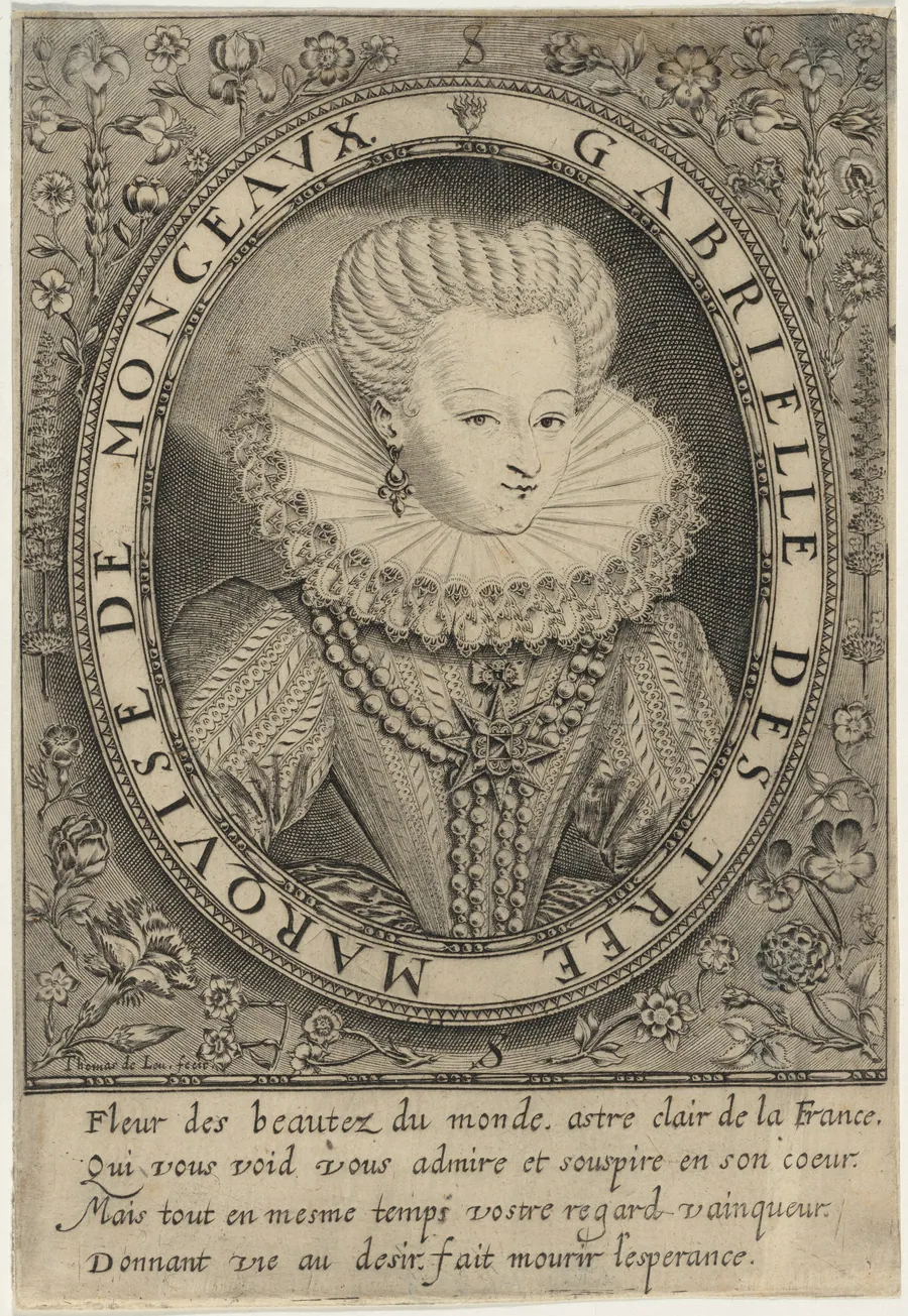 Gabrielle D'Estrees, Marquise de Montceaux by Thomas de Leu