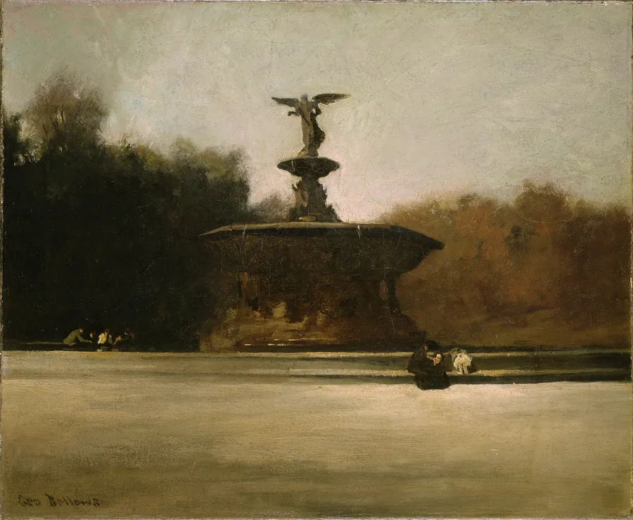 Bethesda Fountain (Fountain in Central Park) by George Wesley Bellows, American, b. Columbus, Ohio, 1882–1925
