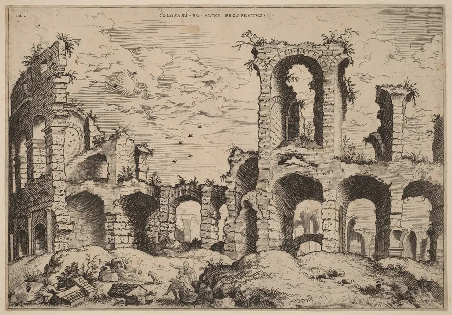 Second View of the Colosseum by Hieronymus Cock