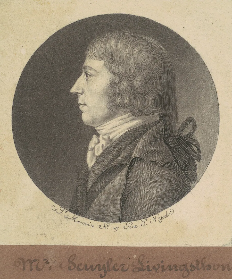 Peter Schuyler Livingston by Charles B. J. Févret de Saint-Mémin