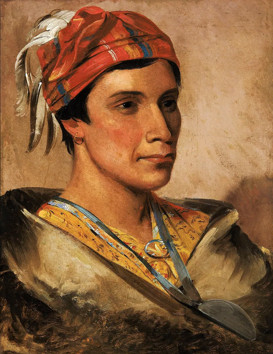 Bread, Chief of the Tribe by George Catlin, born Wilkes-Barre, PA 1796-died Jersey City, NJ 1872