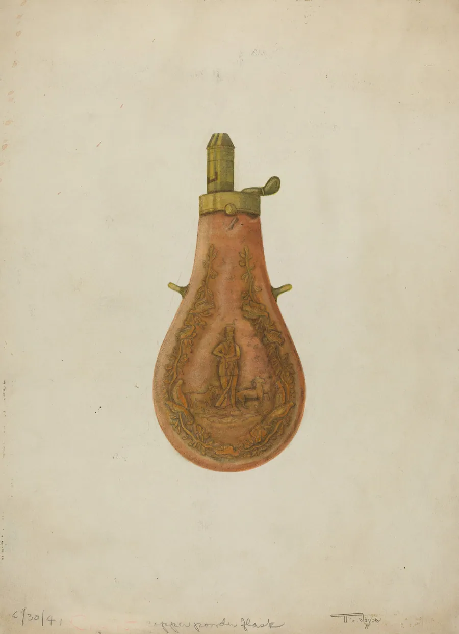Powder Flask by T. Joyce