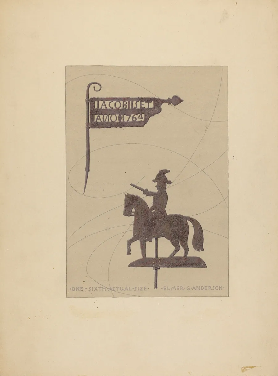 Two Weather Vanes by Elmer G. Anderson