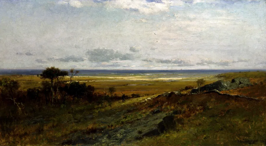 Near the Ocean by Robert Swain Gifford, born Naushon Island, MA 1840-died New York City 1905