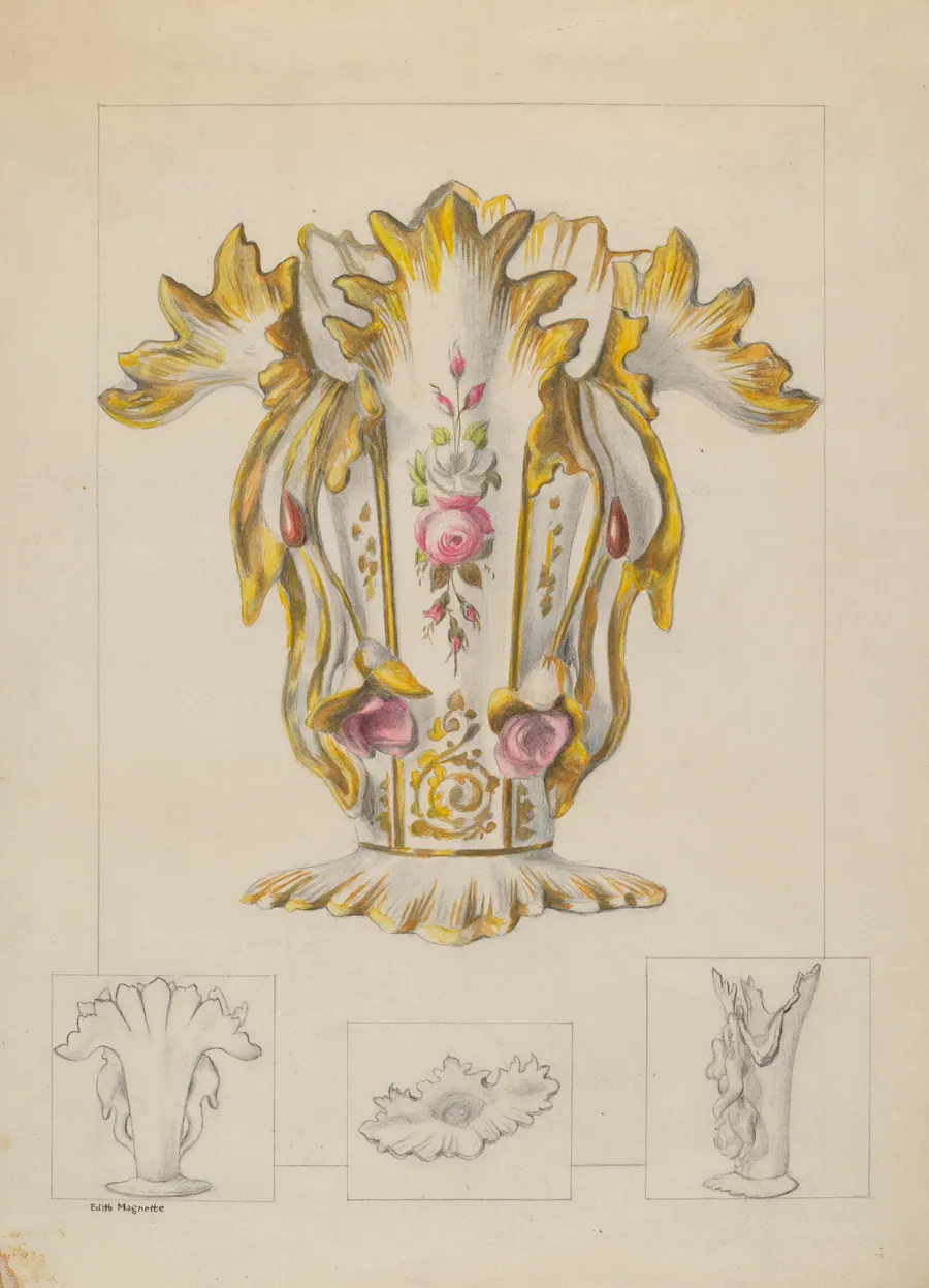 Porcelain Vase by Edith Magnette