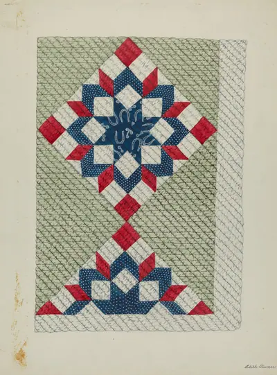 Quilt - "Double Star"