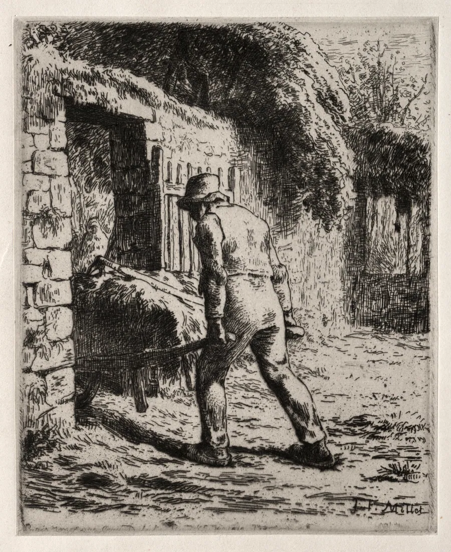 Peasant Returning from the Manure Heap by Jean-François Millet