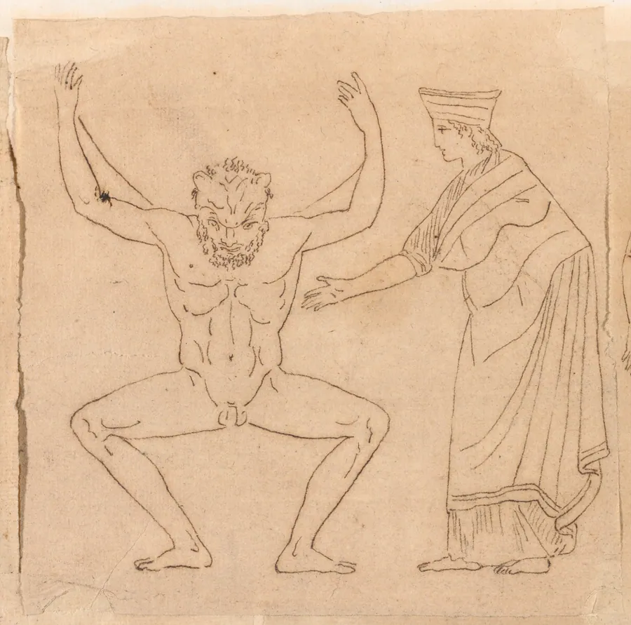 Atlas and One of the Hesperides by Jacques-Louis David