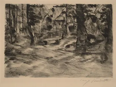 Bank im Walde II (Bench in the Woods II)