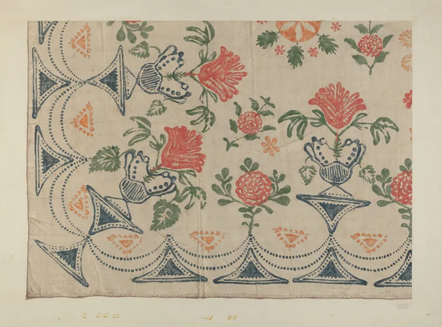 Printed Textile by Edward Kibbee
