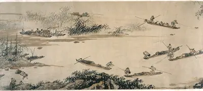 Fishermen on an Autumn River 明(傳)戴進秋江漁樂圖卷