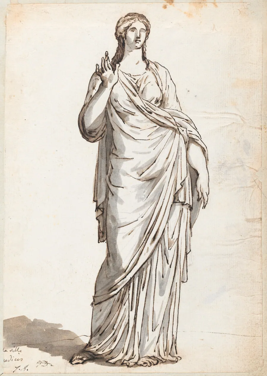 Woman with a Raised Hand, from the Villa Medici by Jacques-Louis David