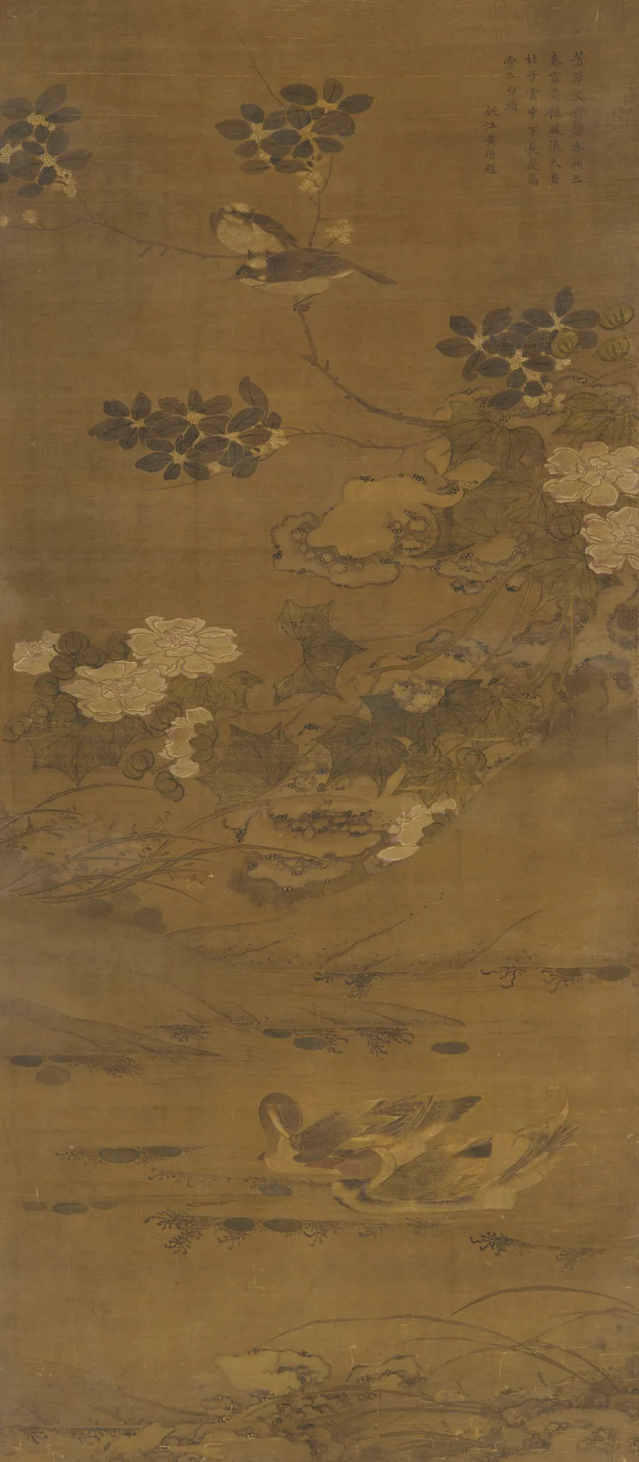 Flowers, ducks, and other birds by Formerly attributed to Li Di (active late 12th-early 13th century)