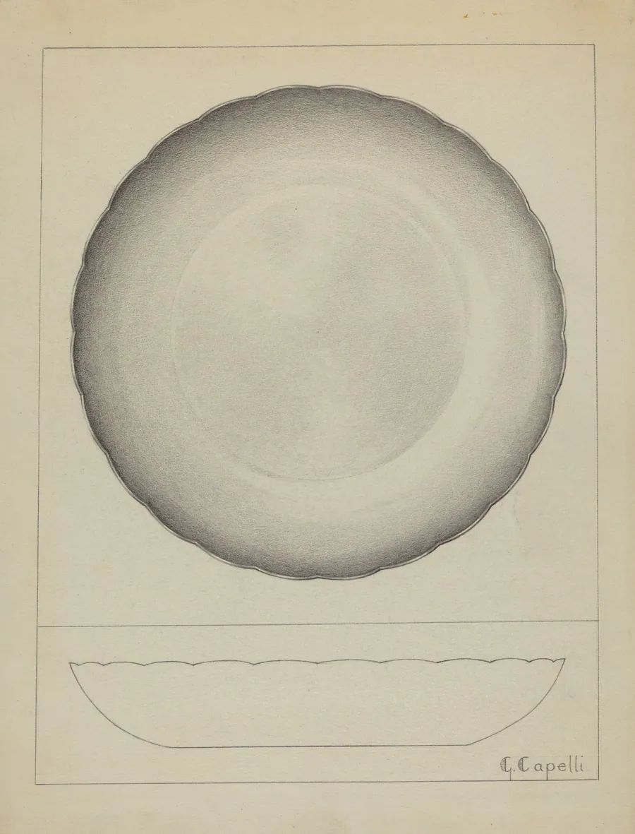 Silver Bowl by Giacinto Capelli
