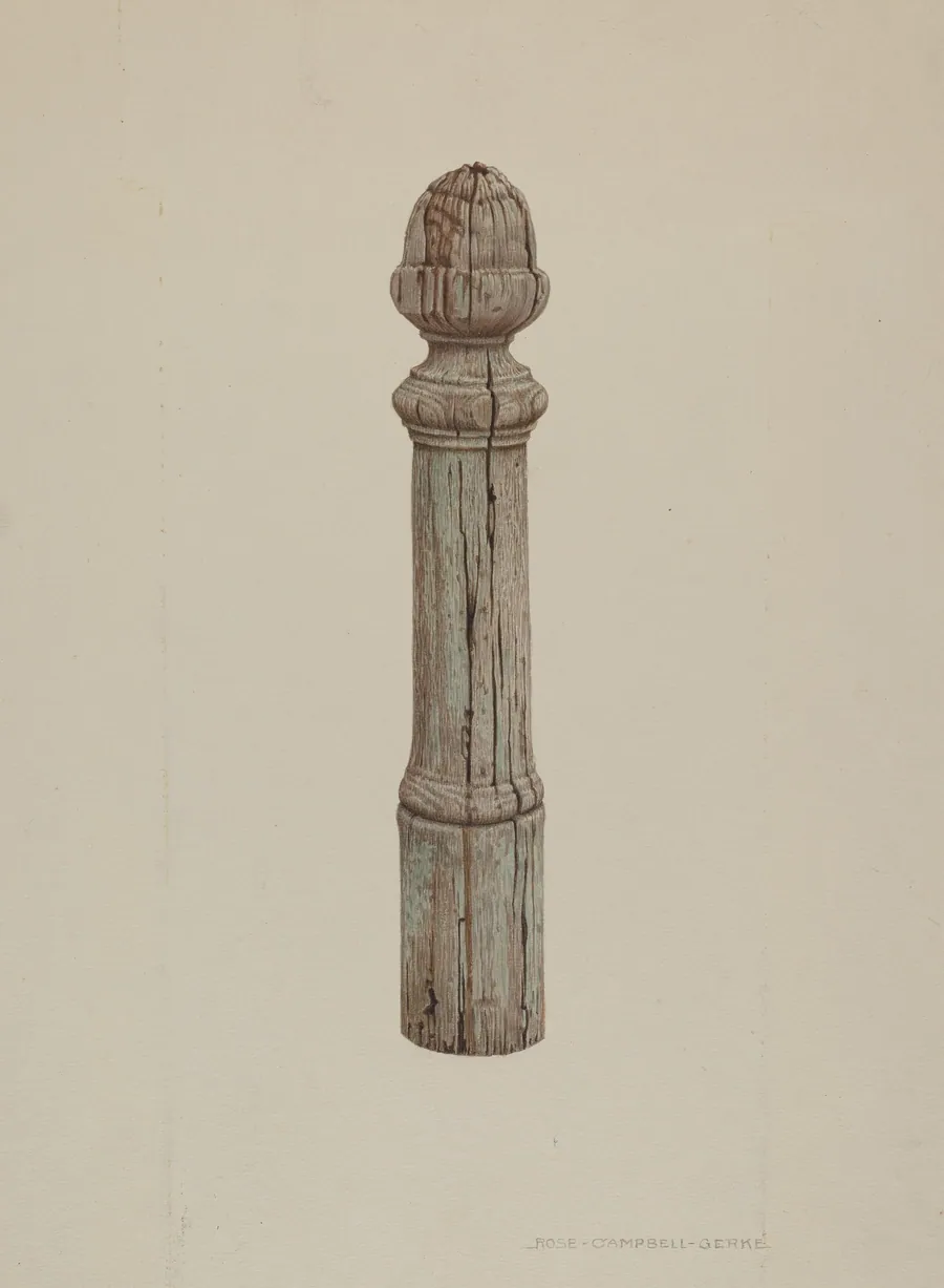 Carved Wooden Hitching Post by Rose Campbell-Gerke