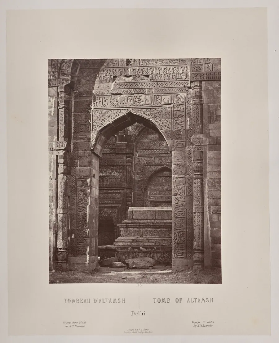 Tomb of Altamsh, Delhi by Louis-Théophile Marie Rousselet