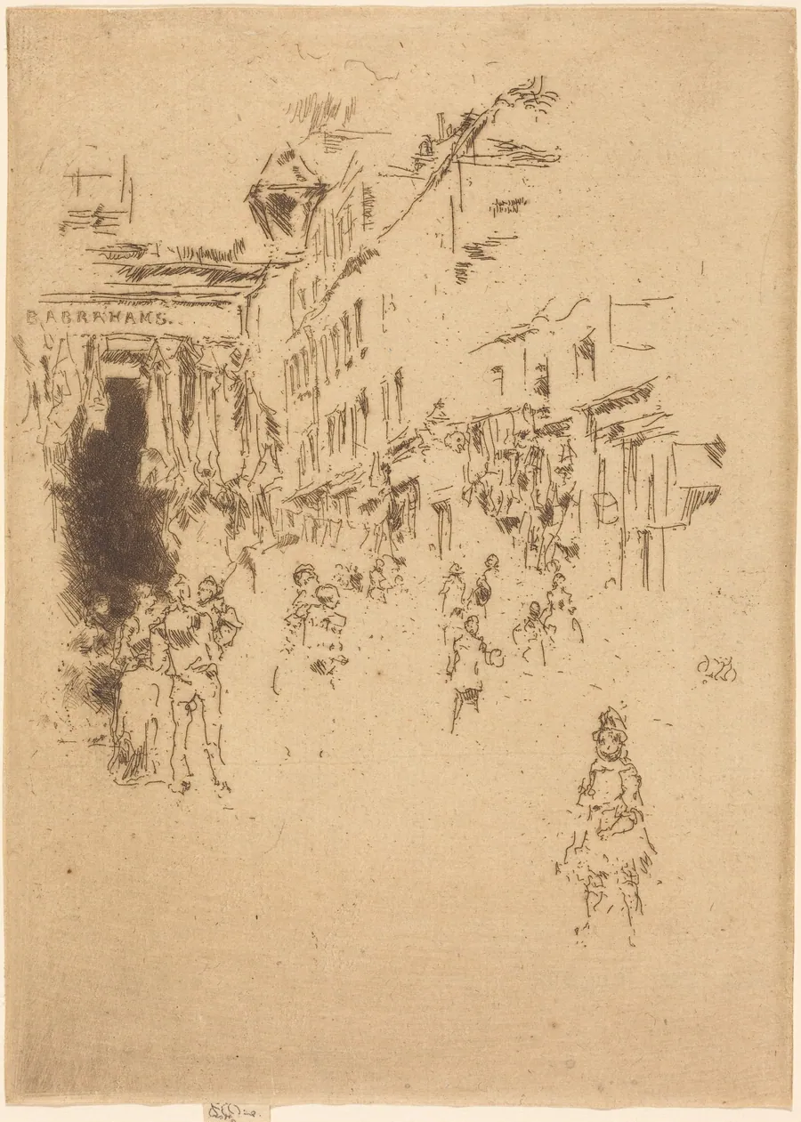 Cutler Street, Hounsditch by James McNeill Whistler