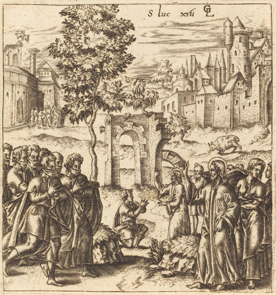 The Ten Lepers are Cleansed by Léonard Gaultier