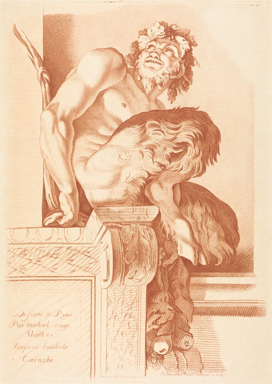 Satyr by Gilles Demarteau the Elder