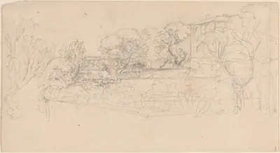 A Terraced Garden by a Villa