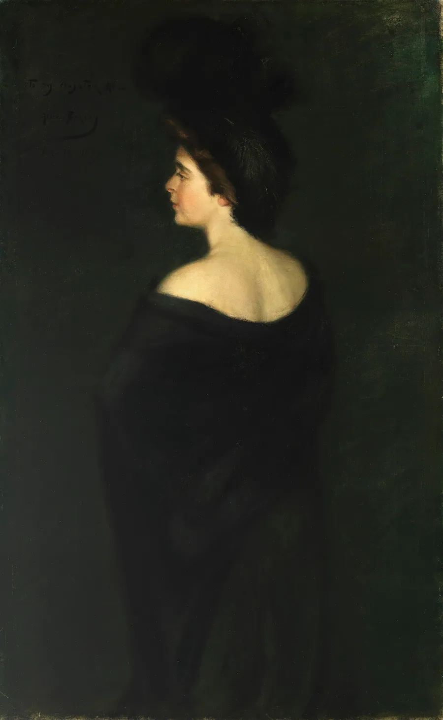Laura in Blacks by Alice Pike Barney, born Cincinnati, OH 1857-died Los Angeles, CA 1931