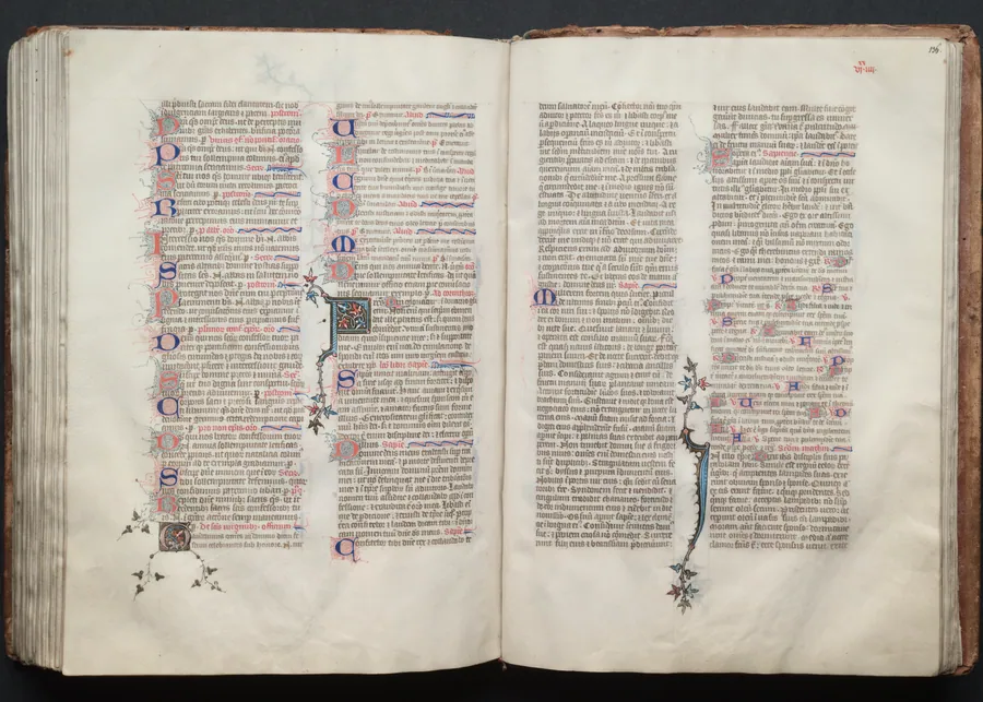 The Gotha Missal:  Fol. 135v, Text by Master of the Boqueteaux