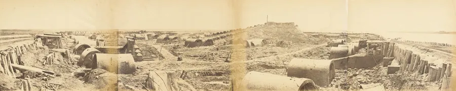 Interior of the North Fort Taku After Its Capture on August 21, 1860 by Felice Beato