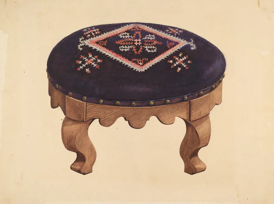Footstool by American 20th Century
