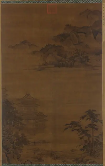 Bringing a lute to an immortal's pavilion 攜琴仙觀圖