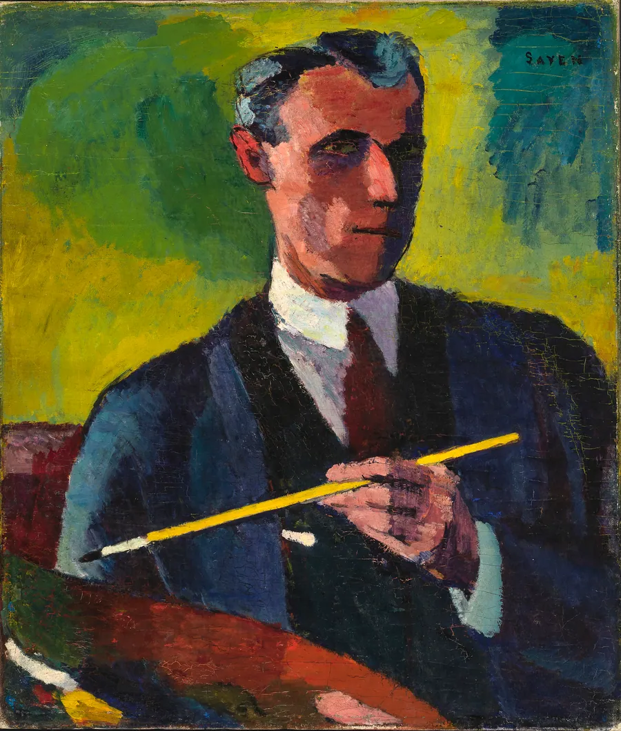 Self-Portrait by H. Lyman Saÿen, born Philadelphia, PA 1875-died Philadelphia, PA 1918
