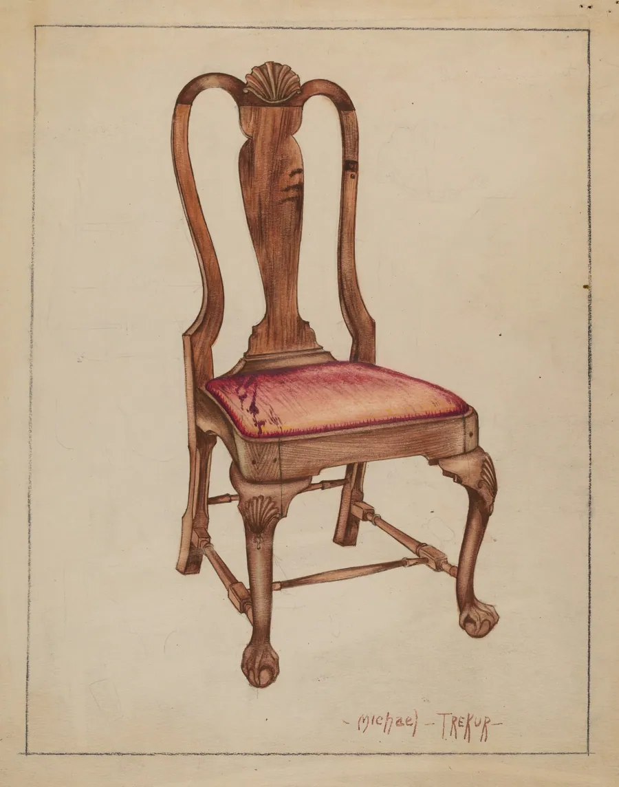 Walnut Side Chair by Michael Trekur