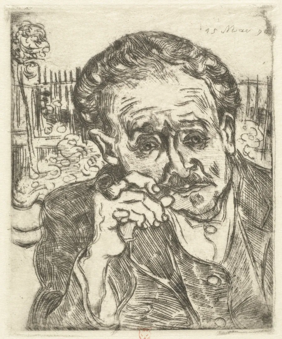 Dr. Gachet (Man with a Pipe) by Vincent van Gogh