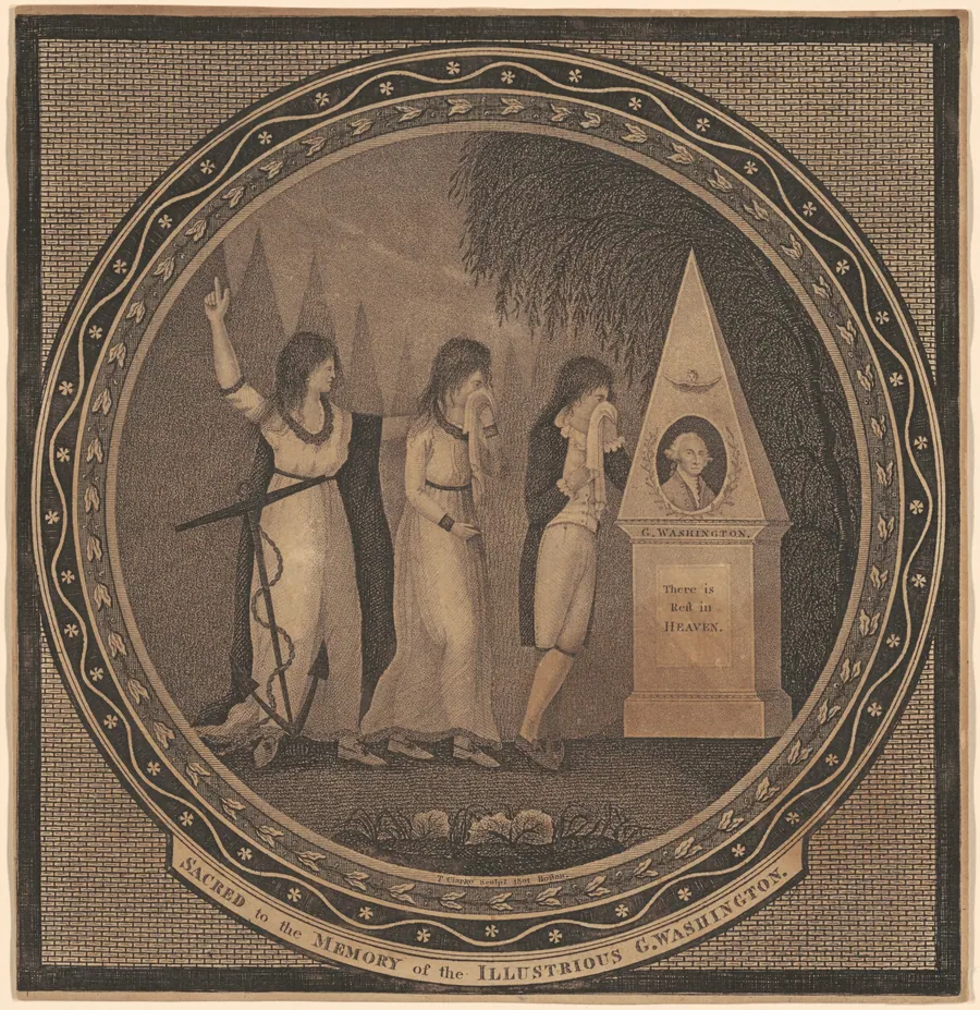 Sacred to the Memory of the Illustrious George Washington by Thomas Clarke
