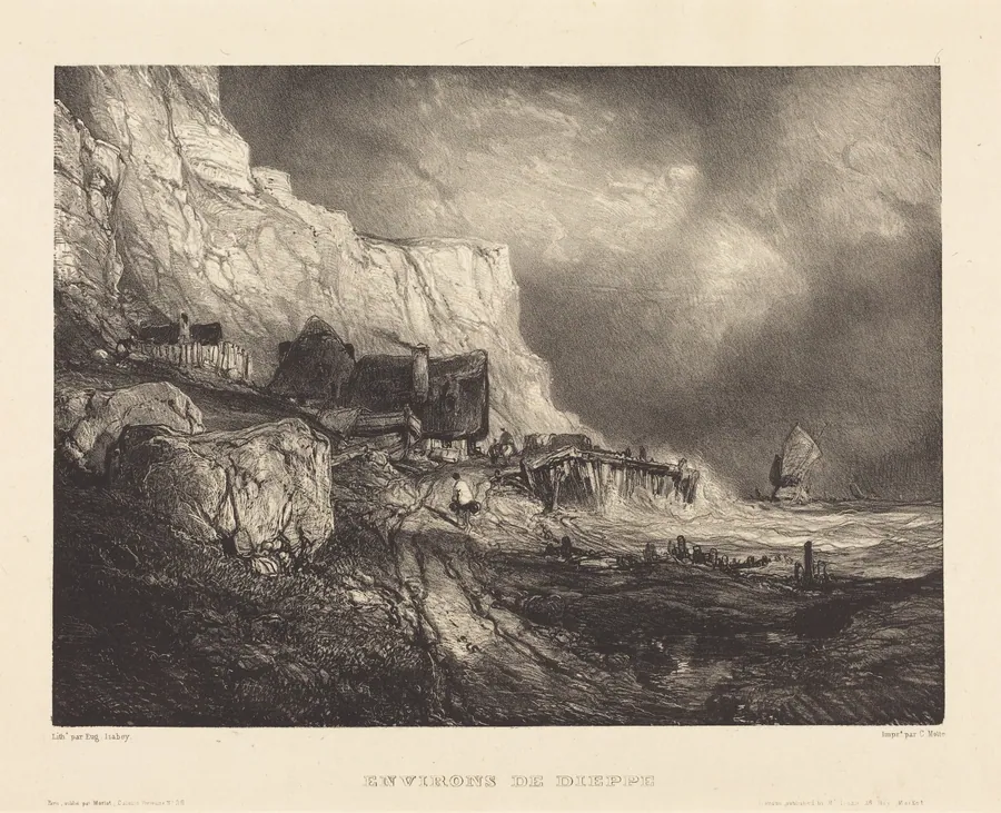 Environs de Dieppe by Eugène Isabey