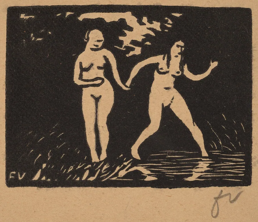 Entering the Water (L'entrée dans l'eau) by Félix Vallotton