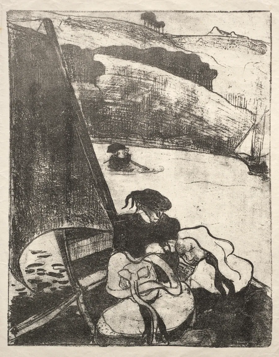 Les Bretonneries: The Return from the Pilgrimage (Le Retour du Pardon) by Émile Bernard
