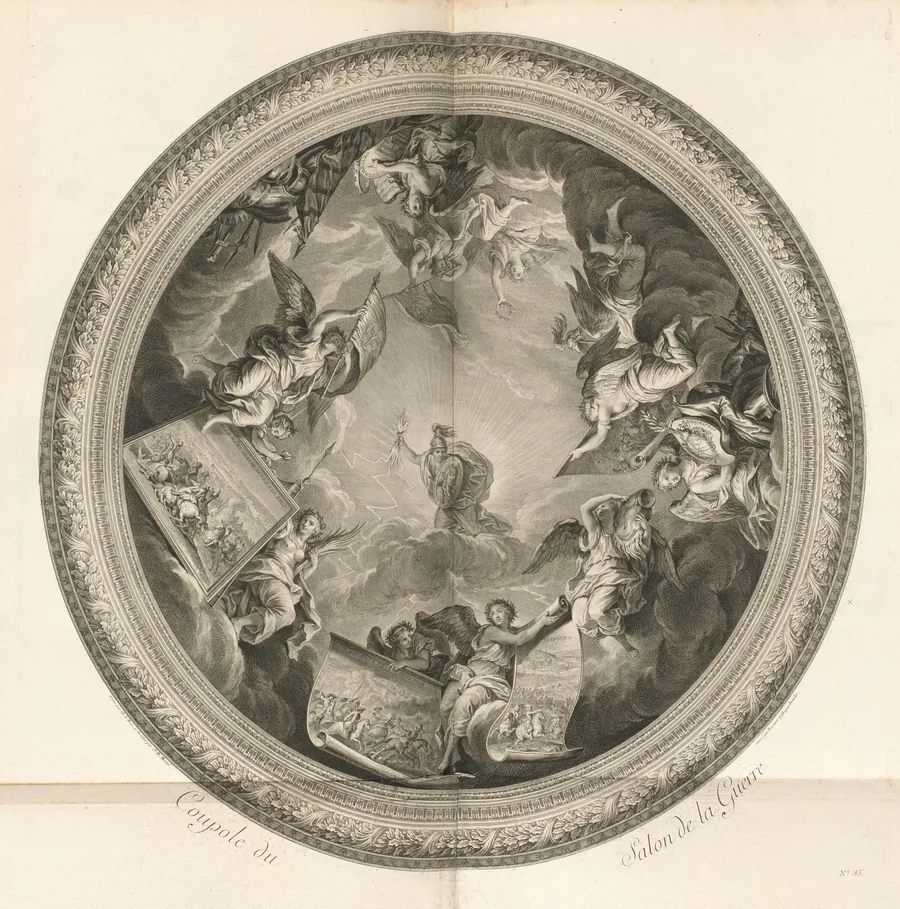 Coupole du Salon de la Guerre (Cupola of the Salon of War) [pl. 35] by Jean-Baptiste Massé