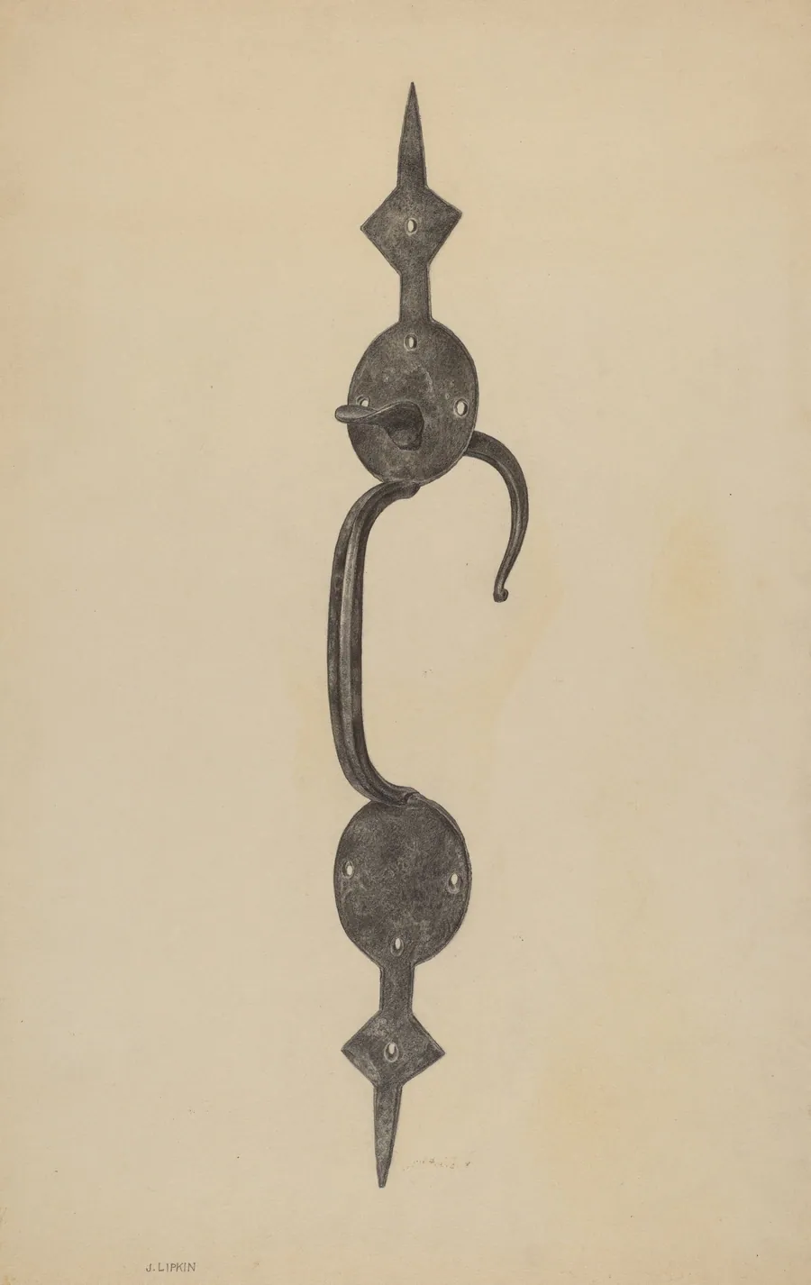 Door Handle with Thumb Press by Jacob Lipkin